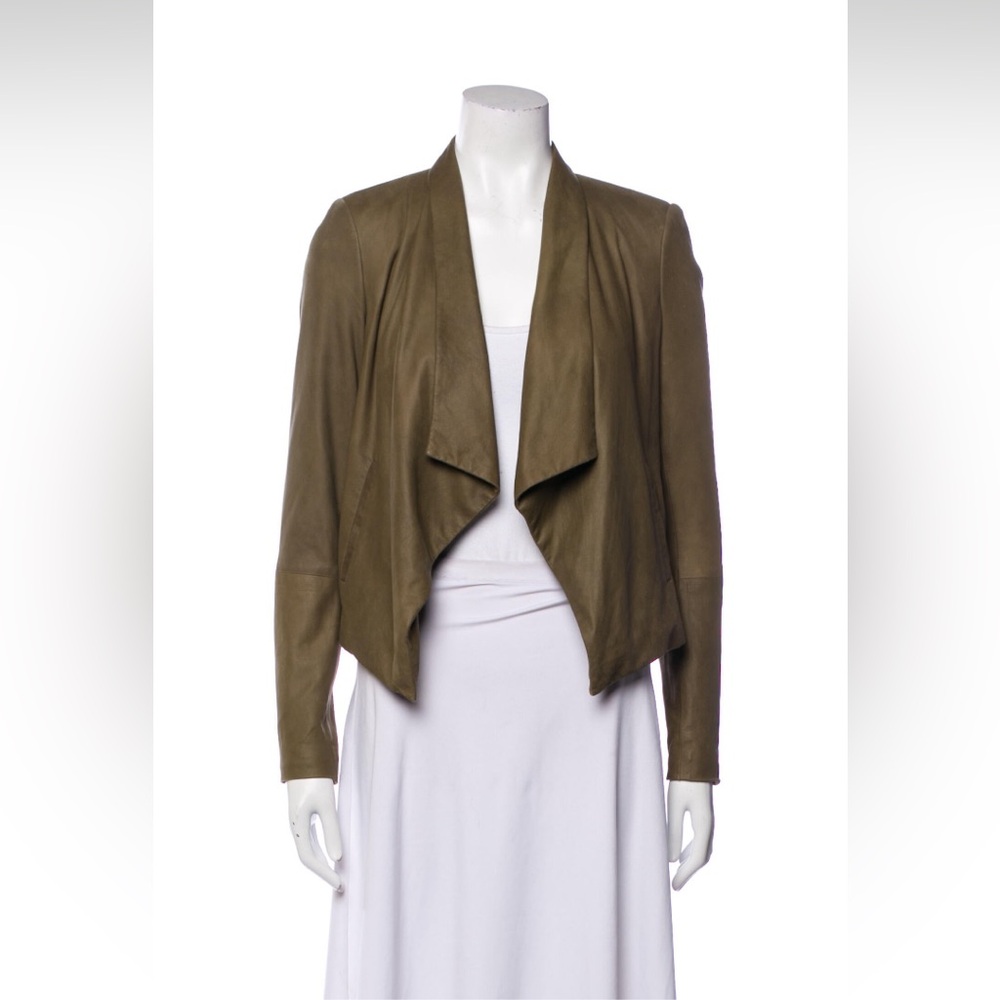 Alice + Olivia Goat leather evening jacket